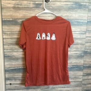 Halloween T-shirt with ghosts and cats